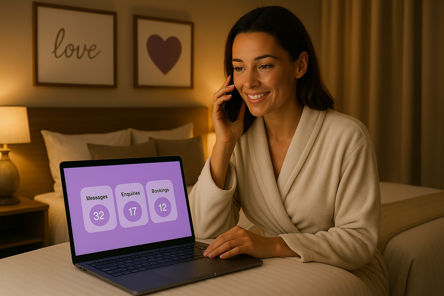 Checklist showing profile text, photos, links and privacy all approved